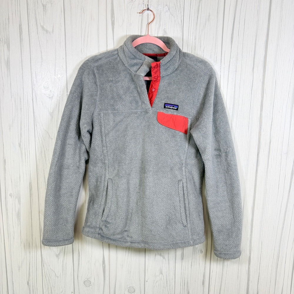 PATAGONIA Women's Re-Tool Snap-T Pullover Grey Fleece, Medium